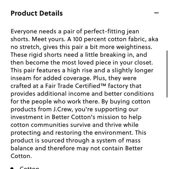 J. Crew NWT Mid-length Denim Short in Ecru 25 - Picture 5 of 12